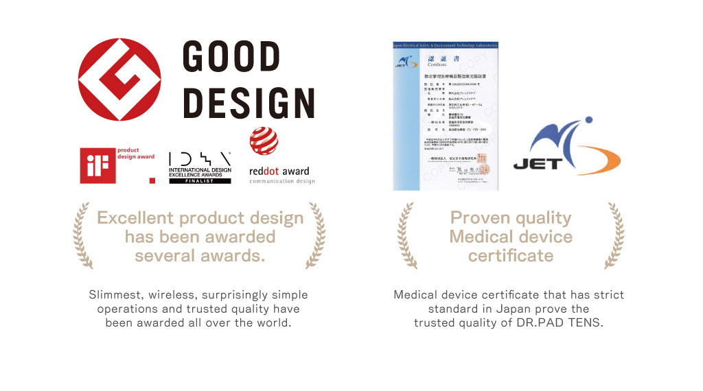 優れたデザインがGOOD DESIGN賞やIF、IDEA、reddot award等の数々のデザイン賞を受賞。