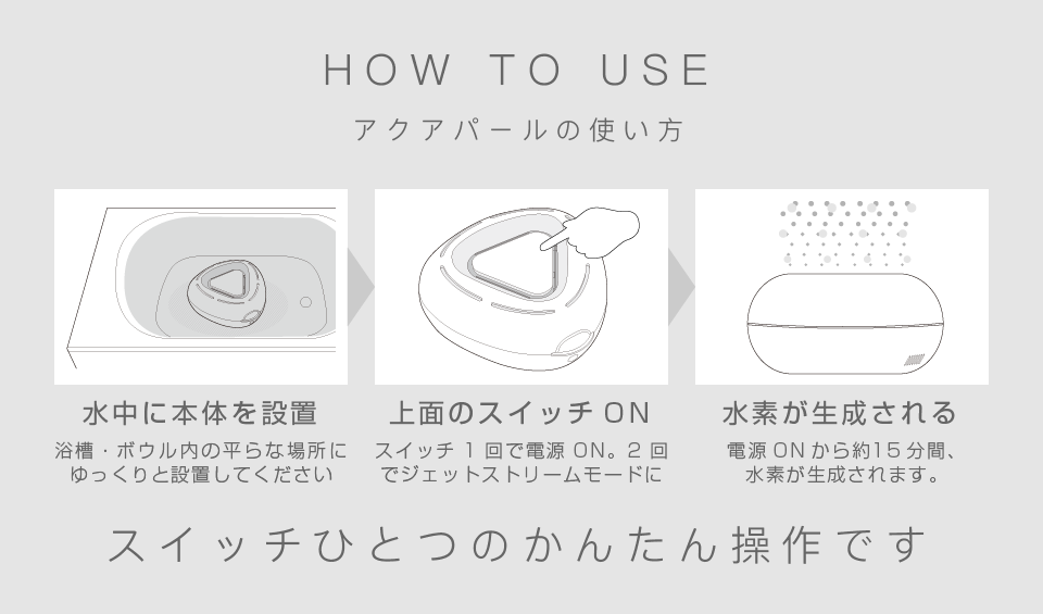 お風呂用水素発生器 AQUA PEARL（アクアパール）メーカー公式販売サイト